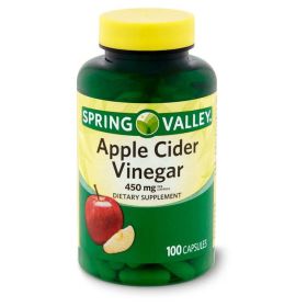 Spring Valley Apple Cider Vinegar Capsules, 450mg, 100 Count