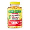 Spring Valley Proactive Support Omega-3 Mini from Fish Oil Dietary Supplement, 1000 mg, 120 Count