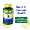 Spring Valley Vitamin D3 Softgels, 25mcg, 1,000 IU, 450 Count